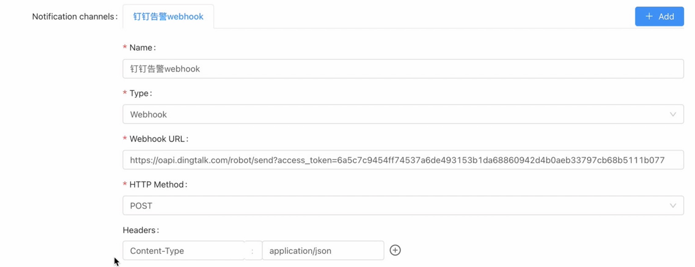 security settings
